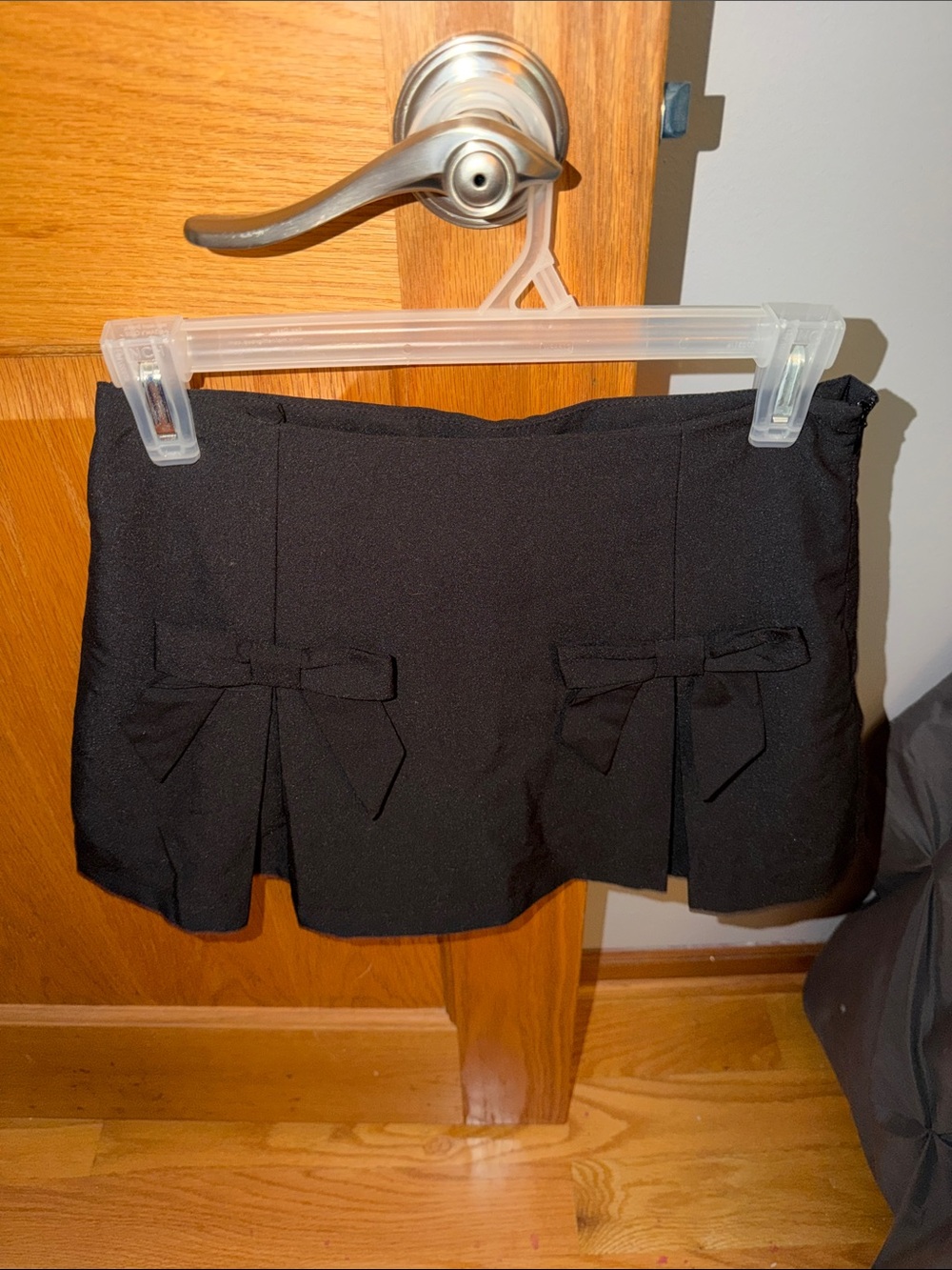 Altar’d State - Black Bow Accent Women's mini skirt